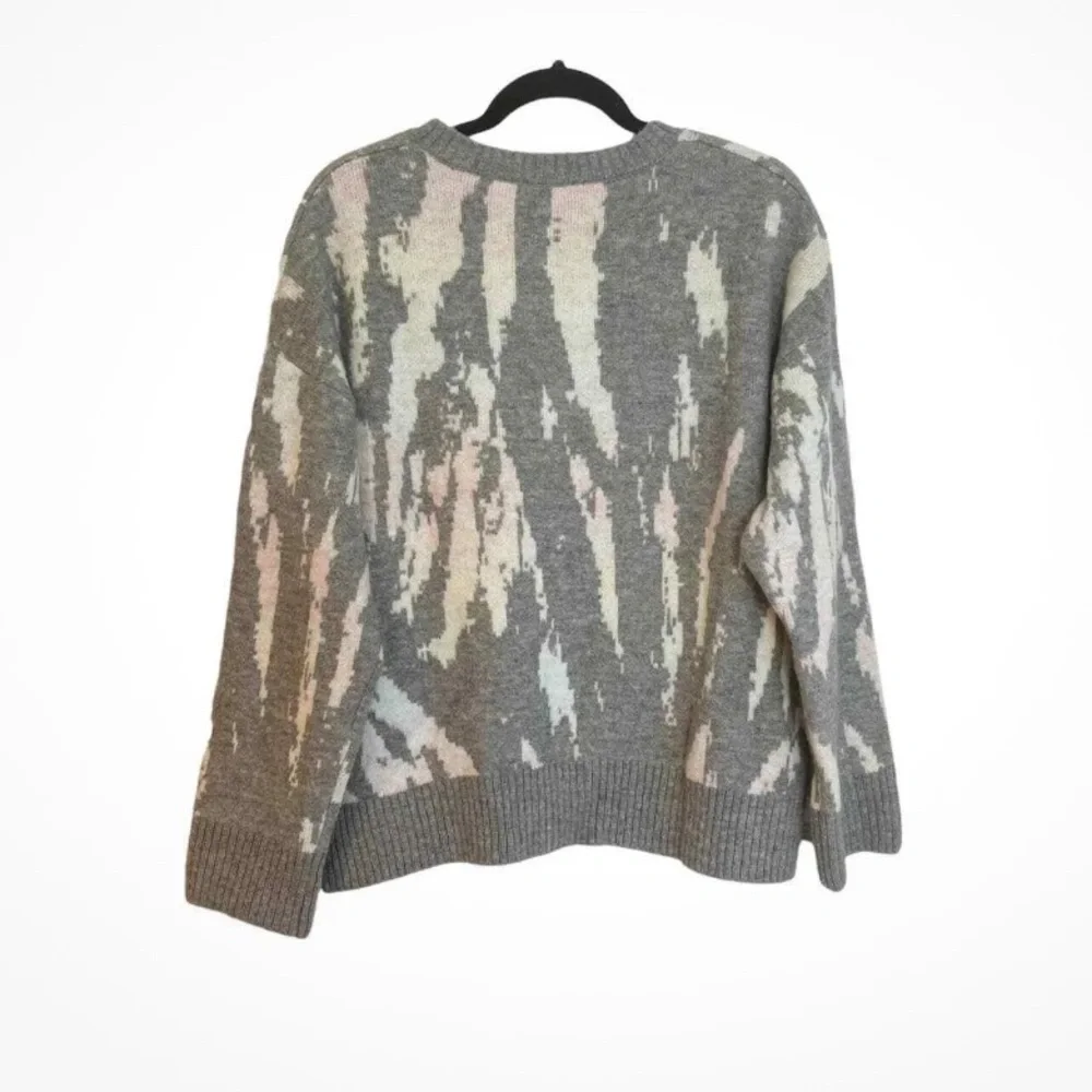 Rails Virgo Tie Dye Grey Pink Pullover Long Sleeve Crew Neck Jumper Sweater XL - Picture 7 of 12
